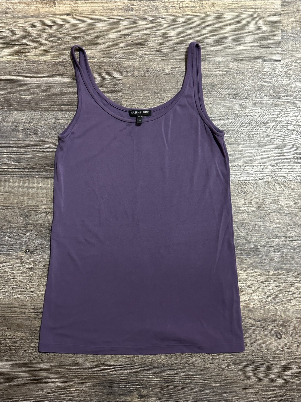 Eileen Fisher Stretch 100% Silk Jersey Long Cami Violette - XS
